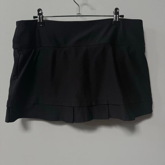 BOLLE TECH Ladies Skort Large Black Tennis Golf Running Pickleball Pleats - Picture 3 of 9